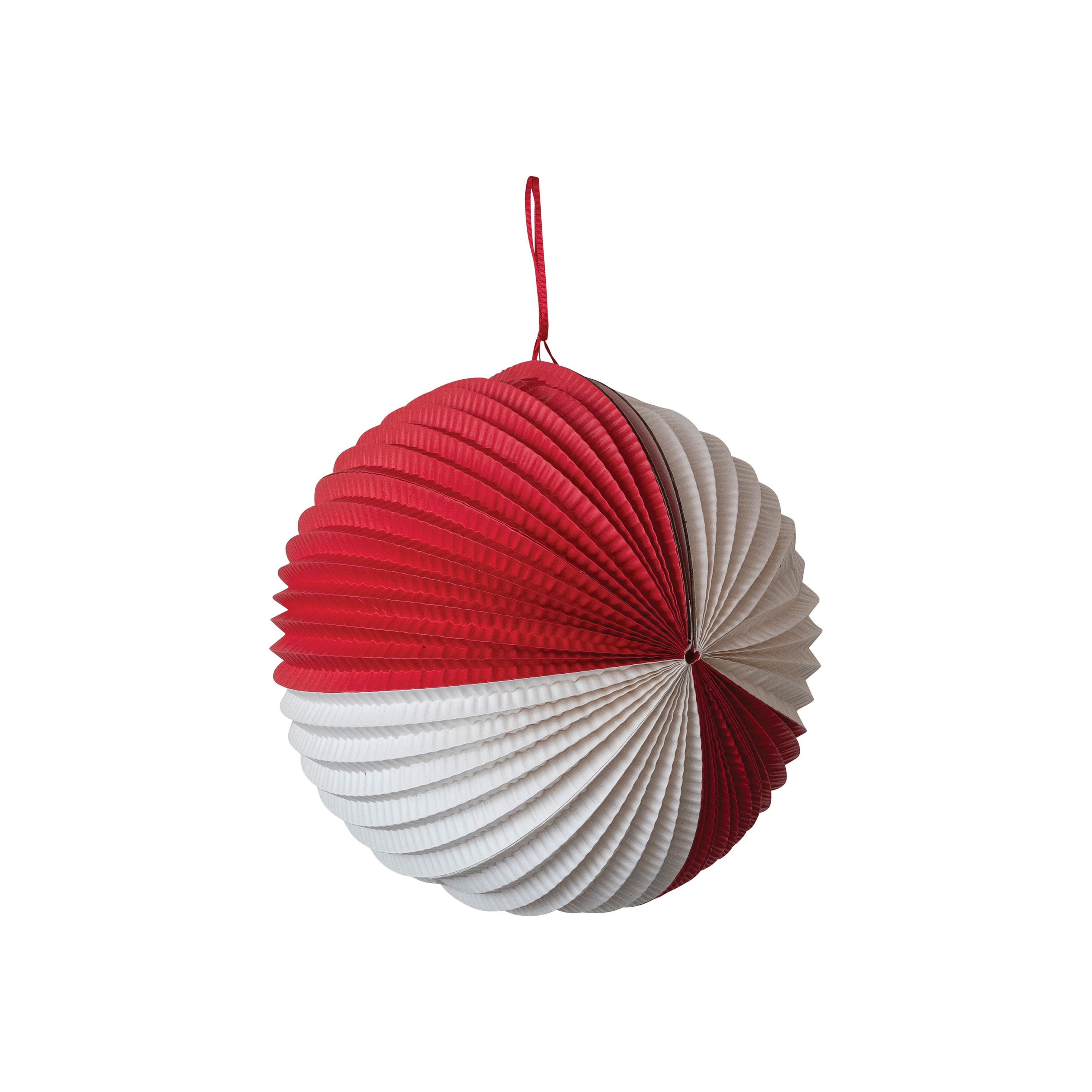 Creative Co-Op Crinkle Paper Folding Ball Ornament - Thumbnail 2