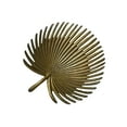 thumbnail image 1 of Creative Co-Op Decorative Aluminum Palm Frond Tray, Antique Gold Finish, 1 of 12