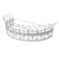thumbnail image 1 of Creative Co-Op Decorative Metal Curtain or Canopy Crown, White Finish, 1 of 8
