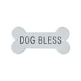 thumbnail image 1 of Creative Co-Op Decorative Metal "Dog Bless" Wall Sign, White, 1 of 6