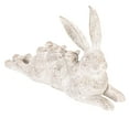 thumbnail image 1 of Creative Co-Op Decorative Resting Rabbit with Birds Figurine, Distressed White, 1 of 9