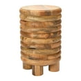 thumbnail image 1 of Creative Co-Op Dossier Vintage Solid Wood End Table or Stool, Natural Finish, 1 of 8