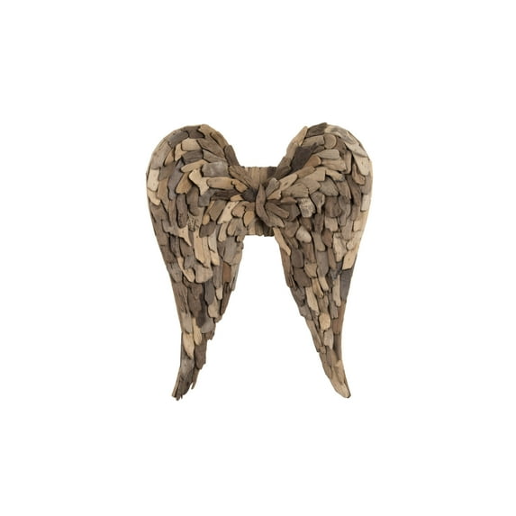 Creative Co-Op Driftwood Angel Wings Wall Decor, Brown