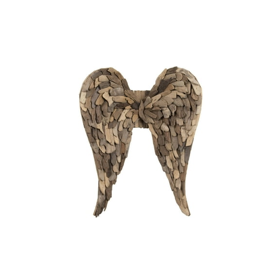 Creative Co-Op Driftwood Angel Wings Wall Decor, Brown