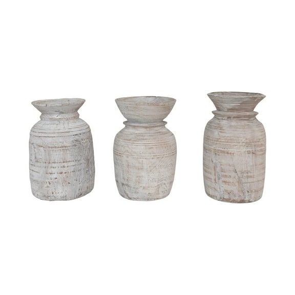 Creative Co-Op Found Decorative Wood Jug