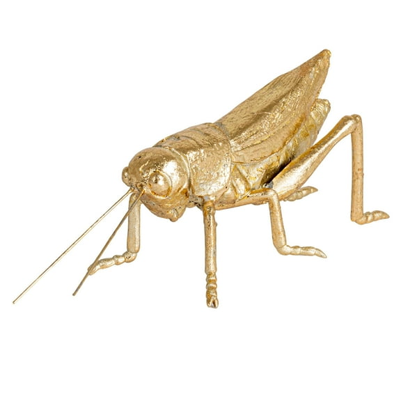 Creative Co-Op Gilded Garden Grasshopper Decor, Gold