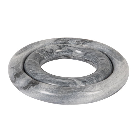 Creative Co-Op Grey Marble Trivets, Set of 2