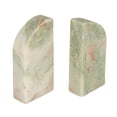 thumbnail image 1 of Creative Co-Op Half Arch Marble Bookends, Green, 1 of 4