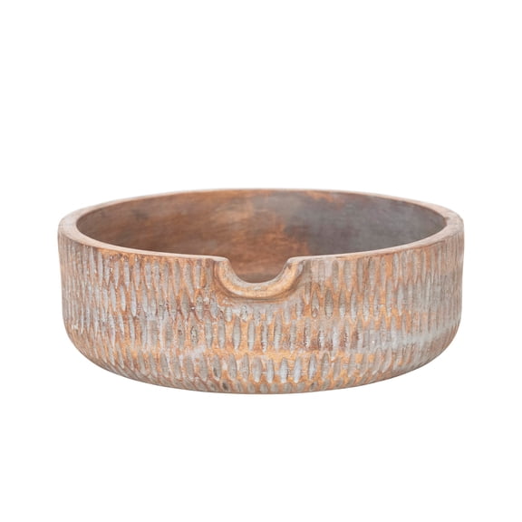 Creative Co-Op Hand-Carved Mango Wood Bowl w/ Spout (Each One Will Vary)