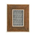 thumbnail image 1 of Creative Co-Op Hand-Carved Mango Wood Photo Frame with Bone Border & Ribbed Pattern, Natural (Holds 3" x 4" Photo), 1 of 6