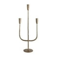 thumbnail image 1 of Creative Co-Op Hand-Forged Metal Candelabra, Antique Brass Finish, 1 of 7