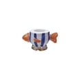 thumbnail image 1 of Creative Co-Op Hand-Painted Stoneware Fish Tealight/Taper Holder, Multicolor, 1 of 1