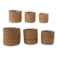 thumbnail image 1 of Creative Co-Op Hand-Woven Seagrass Baskets with Plastic Lining, Natural, Set of 6, 1 of 1
