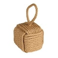 thumbnail image 1 of Creative Co-Op Jute Rope Knot Door Stop, Neutral, 1 of 4