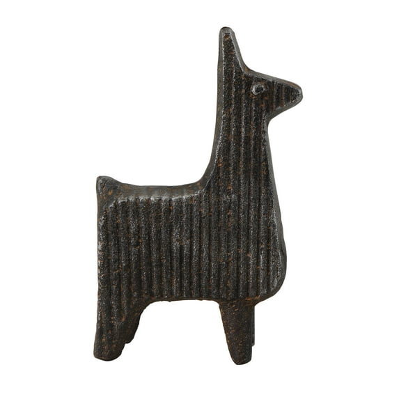 Creative Co-Op Large Corrugated Cast Iron Llama