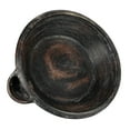 thumbnail image 1 of Creative Co-Op Large Decorative Vintage Clay Bowl with Handle for Storage, Black, 1 of 4
