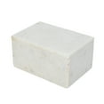 thumbnail image 1 of Creative Co-Op Marble Box Storage Container with Lid, White, 1 of 5