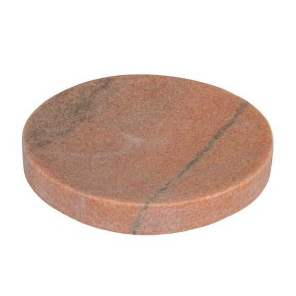 Creative Co-Op Marble Round Soapdish, Pink