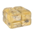 thumbnail image 1 of Creative Co-Op Marbled Resin Square Studded Decorative Storage Box with Lid, Yellow Marbled Finish, 1 of 3