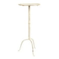 thumbnail image 1 of Creative Co-Op Metal Martini Cocktail Table, Antique White, 1 of 6