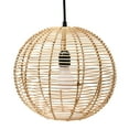 thumbnail image 1 of Creative Co-Op Modern Boho Hand Woven Rattan Ceiling Light, Natural, 1 of 7