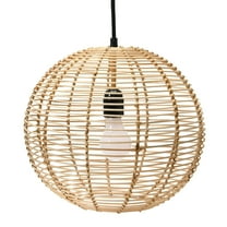 Creative Co-Op Modern Boho Hand Woven Rattan Ceiling Light, Natural