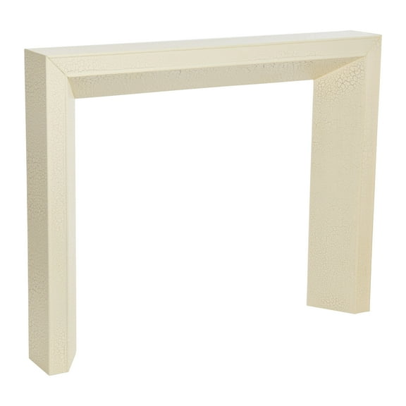 Creative Co-Op Modern Decorative Fireplace Mantel, Distressed Cream