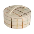 thumbnail image 1 of Creative Co-Op Mosaic Retreat Stoneware Dish with Lid, Multicolor, 1 of 3