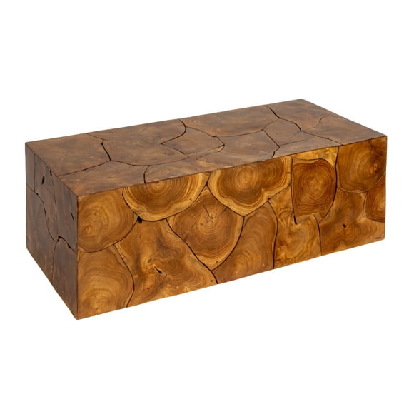 Creative Co-Op Teakwood Root Coffee Table, Natural