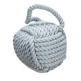thumbnail image 1 of Creative Co-Op Nautical Rope Knot Decorative Cotton Door Stop, Grey, 1 of 7