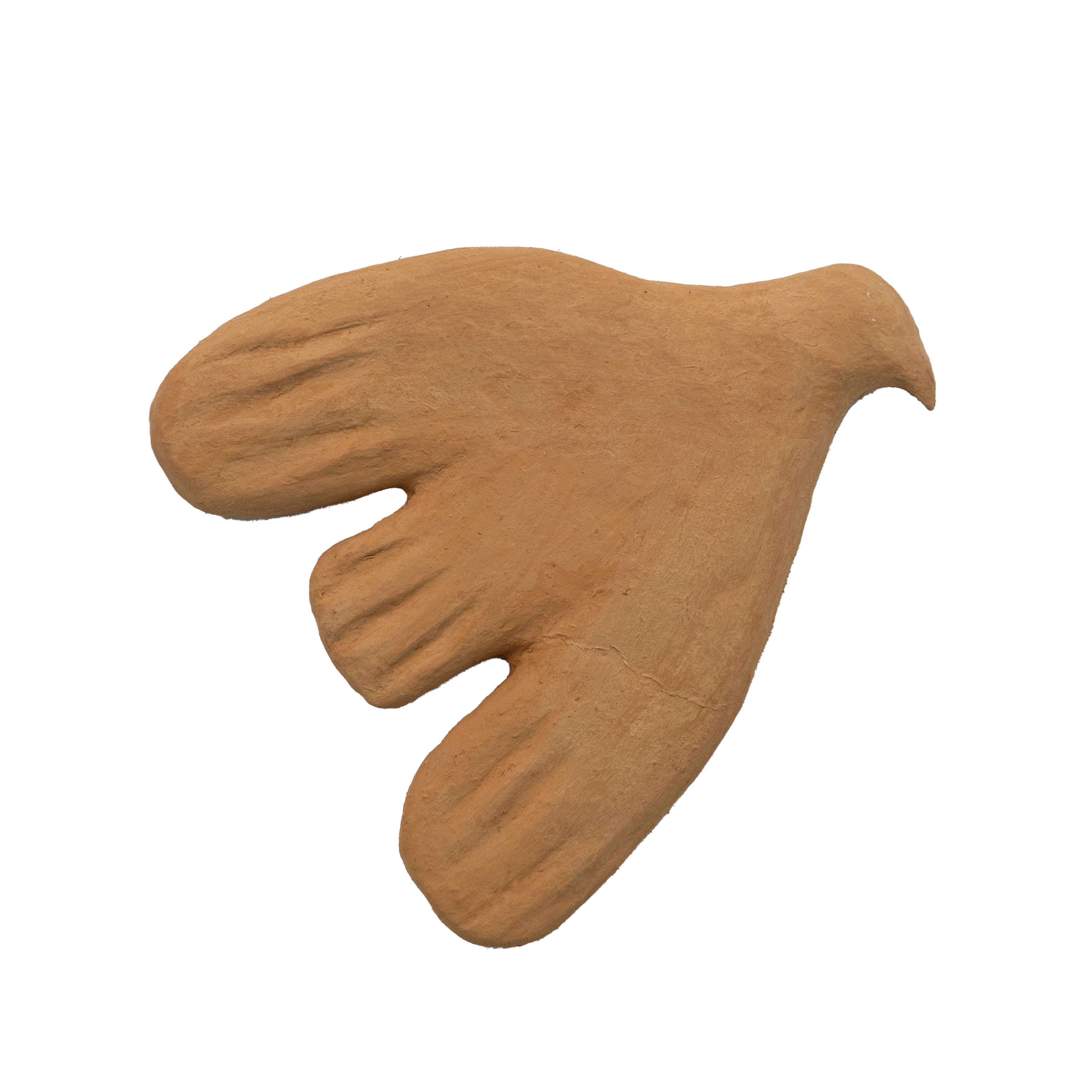 Creative Co-Op Paper Mache Dove Wall Art, Mustard