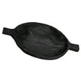 thumbnail image 1 of Creative Co-Op Paulownia Wood Decorative Tray, Black, 1 of 1