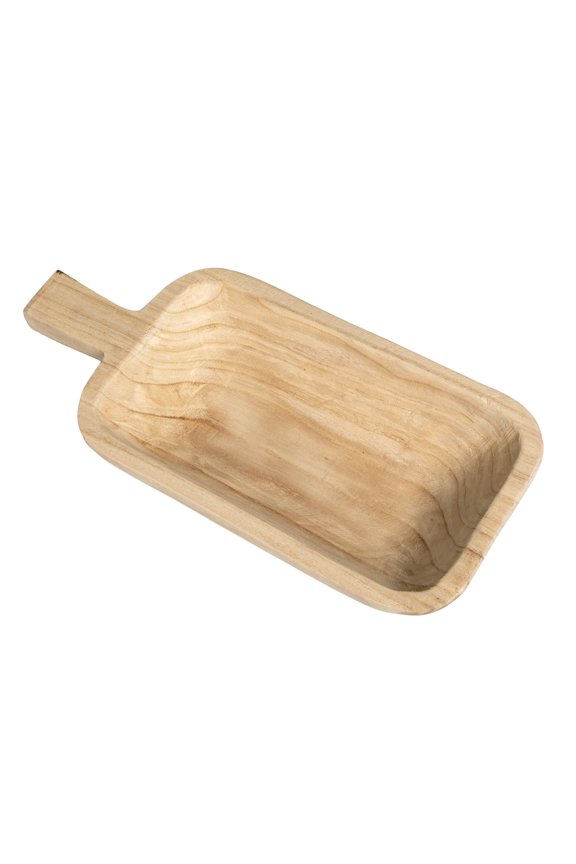 Paulownia Wood Decorative Tray, Natural