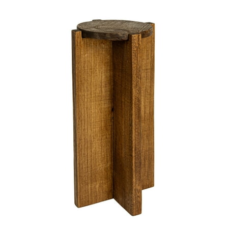Creative Co-Op Paulownia Wood Round Accent Table, Brown