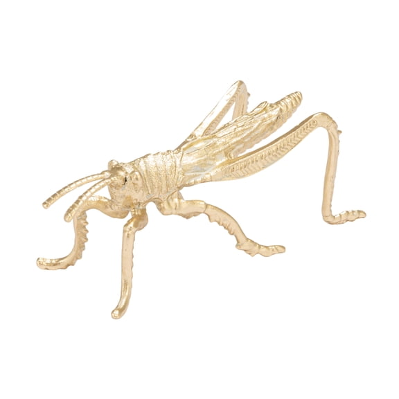 Creative Co-Op Pewter Grasshopper Accent Figurine, Gold Finish