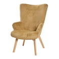 thumbnail image 1 of Creative Co-Op Plush Wingback Chair, 1 of 1