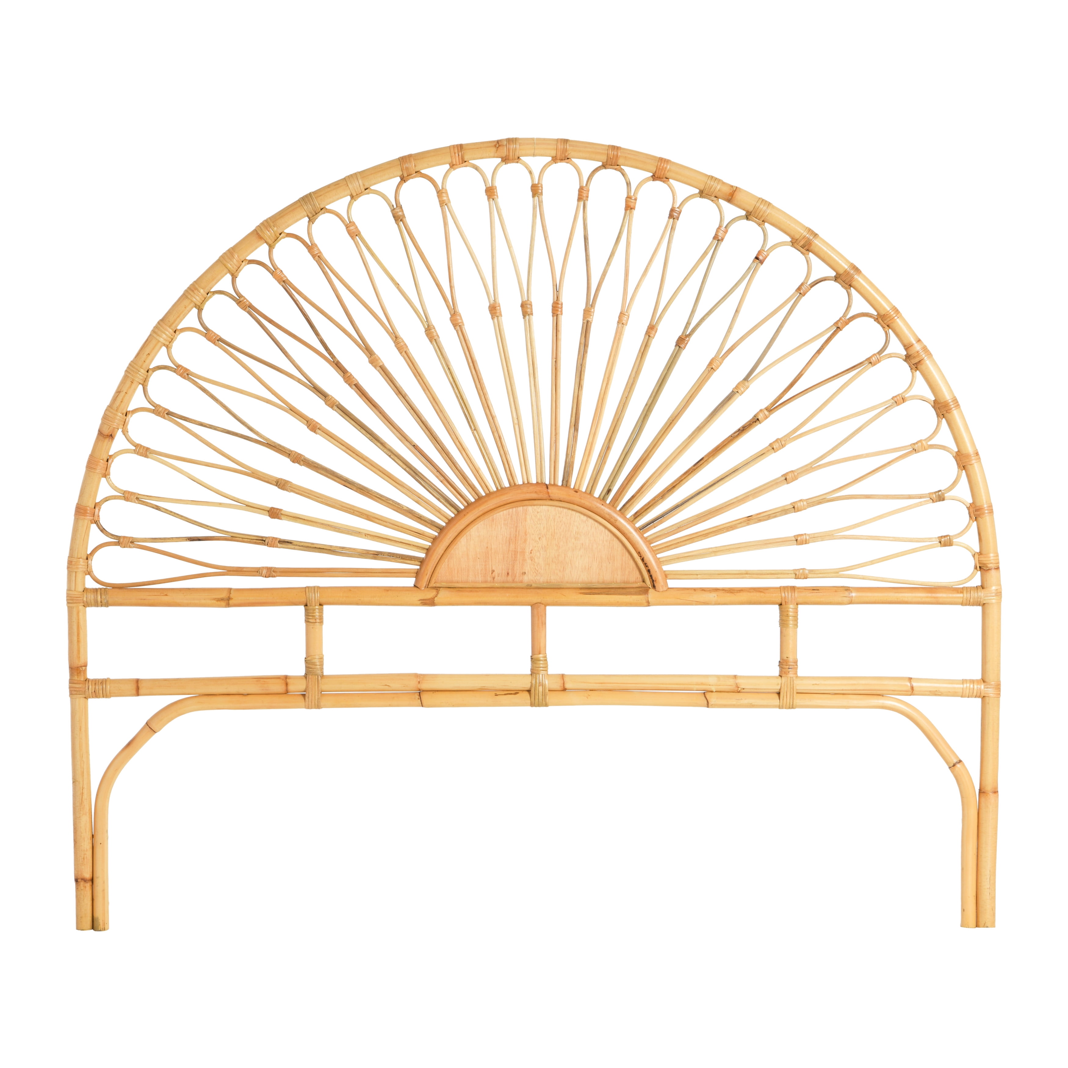 Free Shipping! Creative Co-Op King-Size Rattan Headboard with Sunrise ...