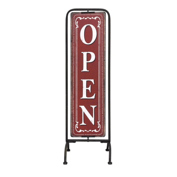Creative Co-Op Red & White 2 Sided Open/Closed Sign