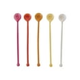 thumbnail image 1 of Creative Co-Op Resin Cocktail Spoon Set, Multicolor, Set of 5, 1 of 2