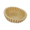 thumbnail image 1 of Creative Co-Op Resin Fluted Bowl, Beige, 1 of 5