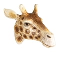 thumbnail image 1 of Creative Co-Op Resin Giraffe Head Wall Vase, Cream Color and Brown, 1 of 1