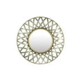thumbnail image 1 of Creative Co-Op Round 2 Tone Metal Framed Wall Mirror, Silver and Gold, 1 of 6