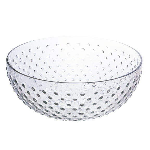 Creative Co-Op Round Glass Hobnail Serving Bowl, Clear