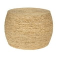 thumbnail image 1 of Creative Co-Op Round Handwoven Corn Rope Barrel Coffee Table, Natural, 1 of 7
