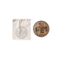 thumbnail image 1 of Creative Co-Op Round Mango Wood Chinese Checkers in Drawstring Bag, Natural and Walnut Finish, 1 of 1