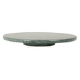 thumbnail image 1 of Creative Co-Op Round Marble Lazy Susan, Green, 1 of 2