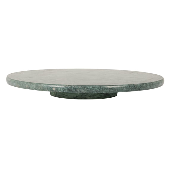 Creative Co-Op Round Marble Lazy Susan, Green
