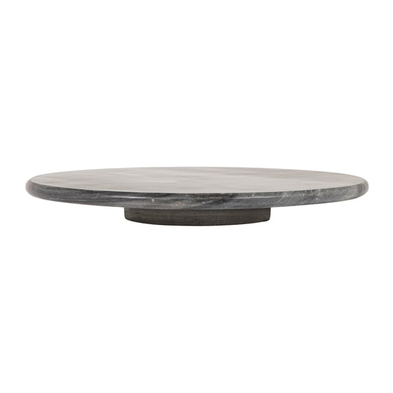 Creative Co-Op Round Marble Lazy Susan, Grey