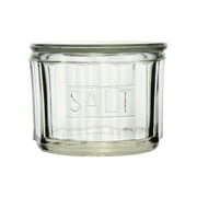 Creative Co-Op Round Pressed Glass Salt Cellar