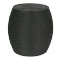 thumbnail image 1 of Creative Co-Op Round Rattan Barrel Side Table, Black, 1 of 7